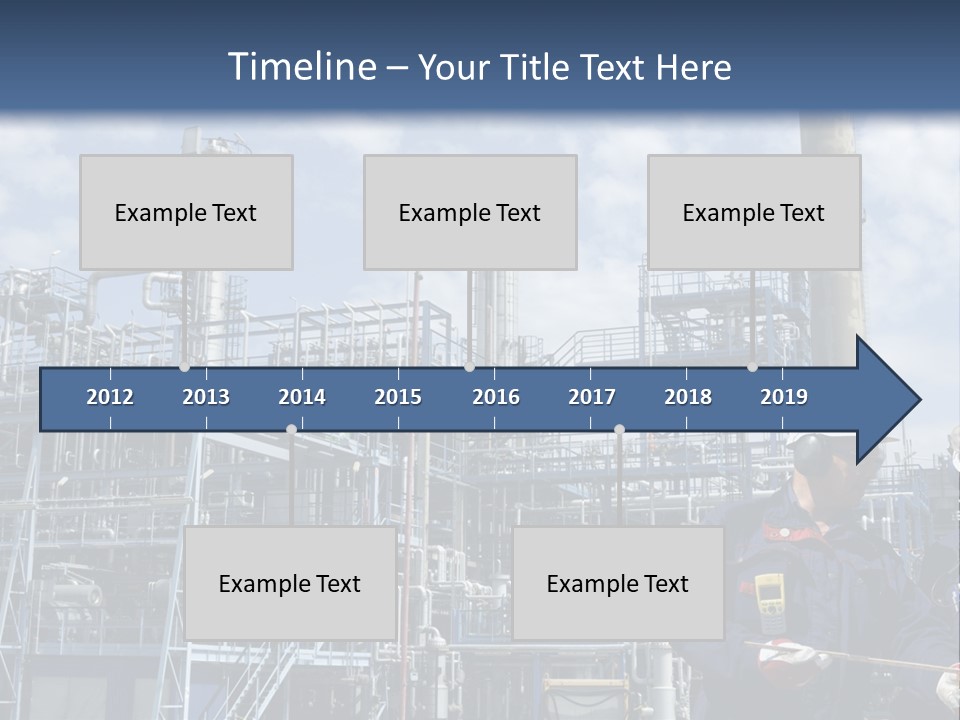 Forklift Isolated PowerPoint Template