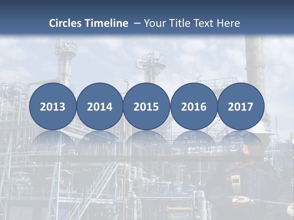 Forklift Isolated PowerPoint Template