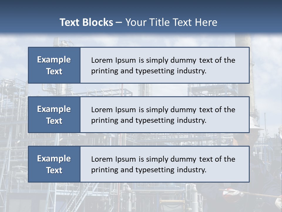 Forklift Isolated PowerPoint Template