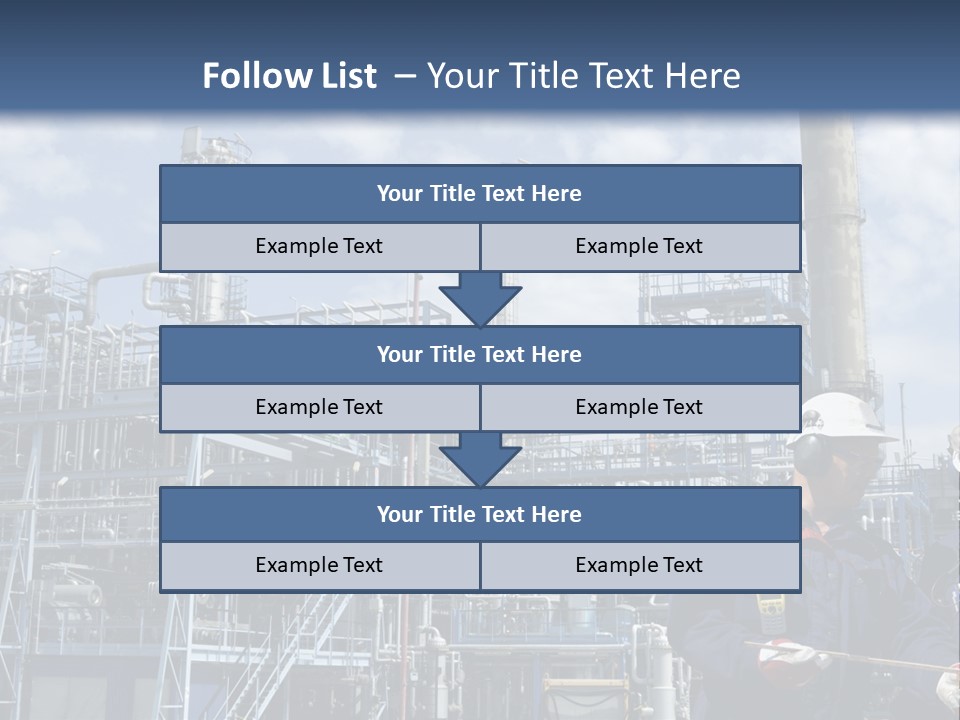 Forklift Isolated PowerPoint Template