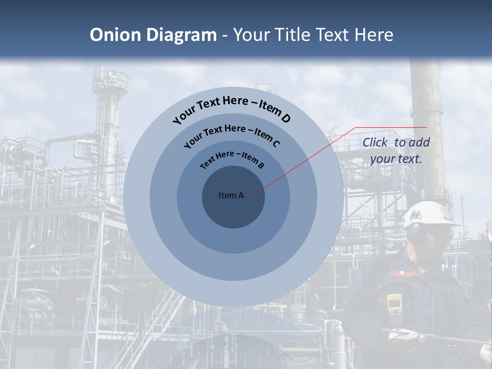 Forklift Isolated PowerPoint Template