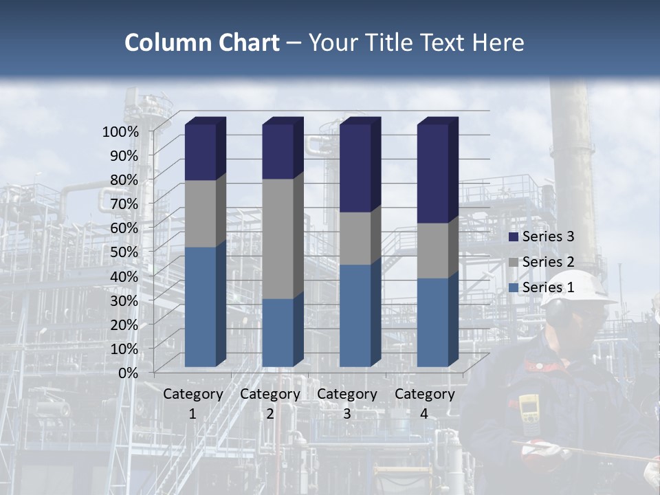 Forklift Isolated PowerPoint Template