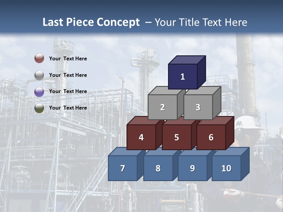 Forklift Isolated PowerPoint Template