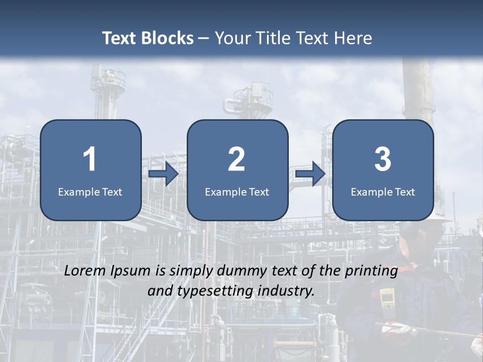 Forklift Isolated PowerPoint Template
