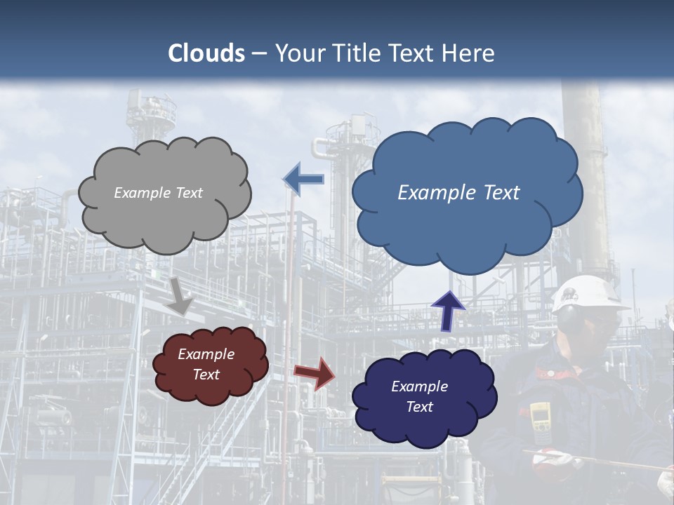 Forklift Isolated PowerPoint Template