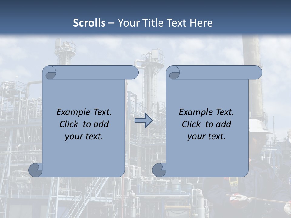 Forklift Isolated PowerPoint Template