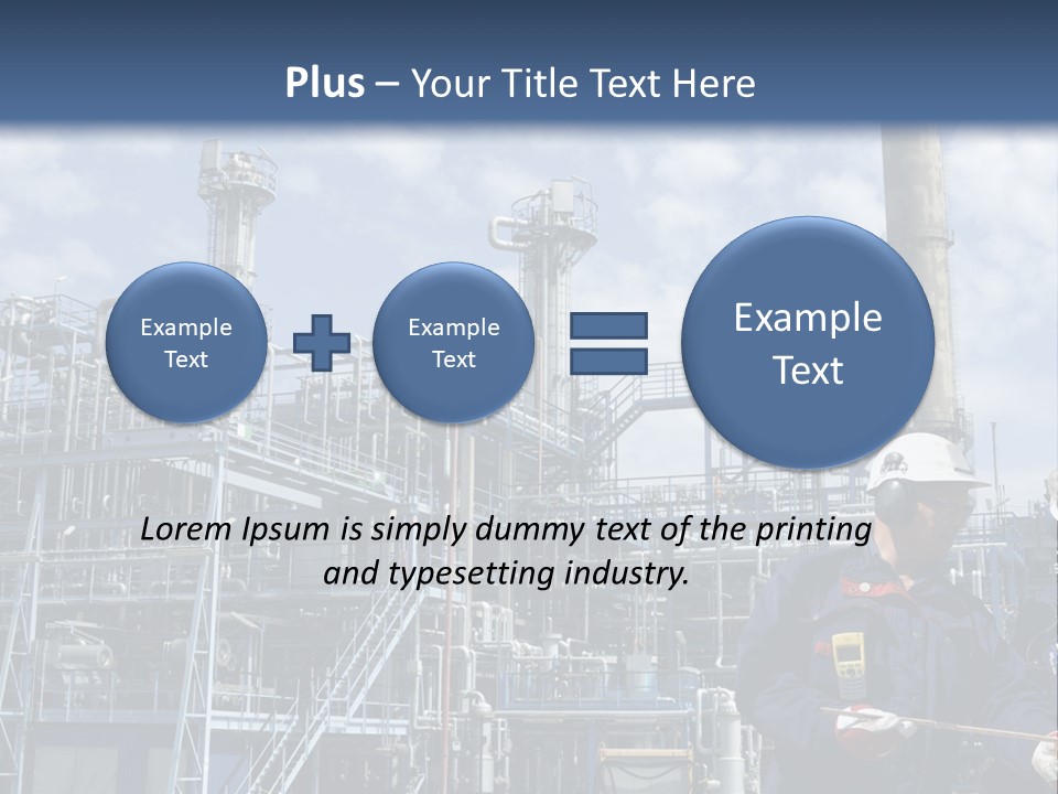 Forklift Isolated PowerPoint Template