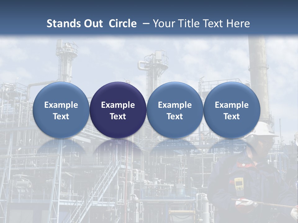Forklift Isolated PowerPoint Template