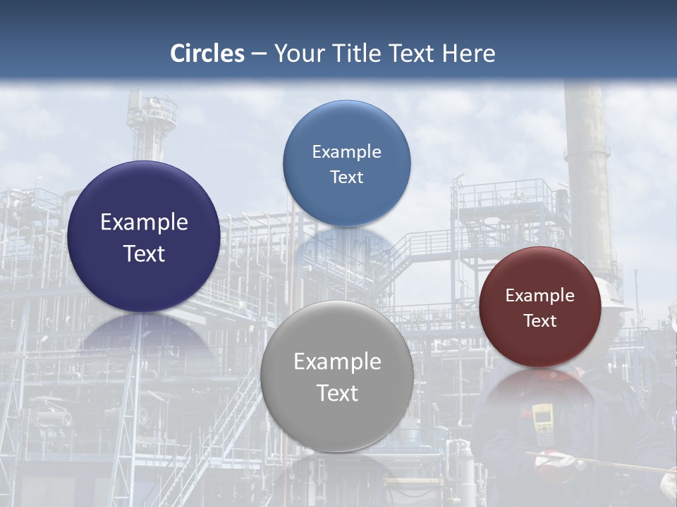 Forklift Isolated PowerPoint Template