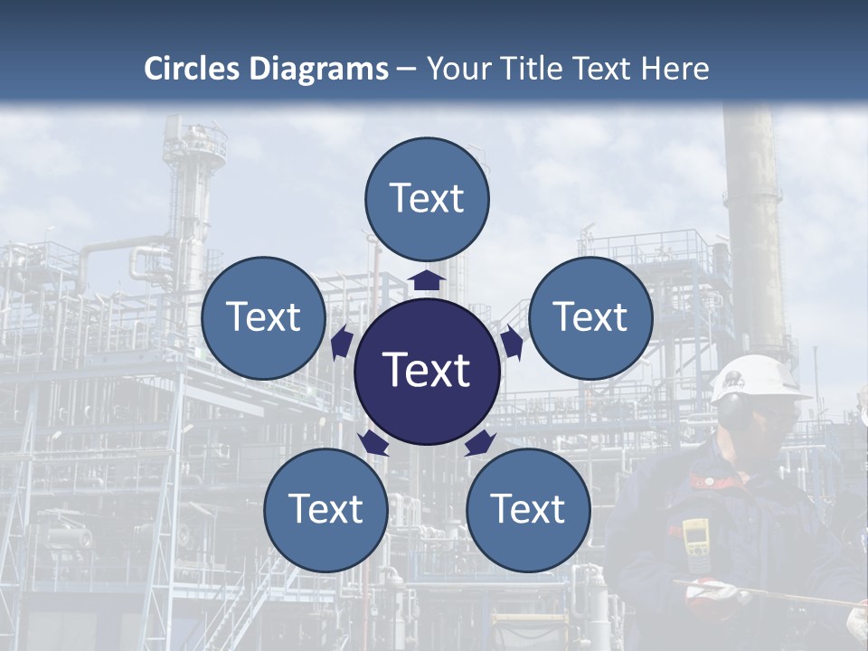 Forklift Isolated PowerPoint Template