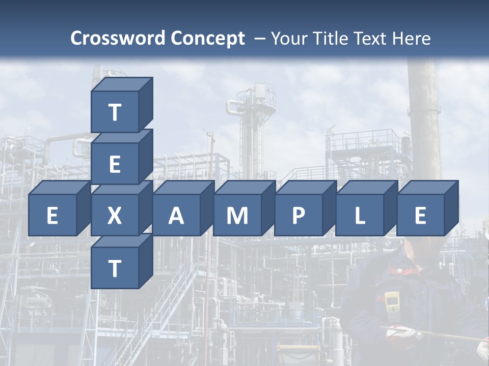 Forklift Isolated PowerPoint Template