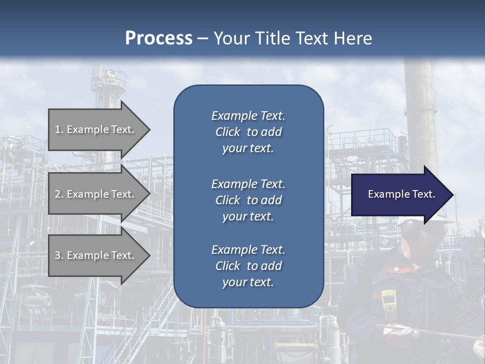 Forklift Isolated PowerPoint Template
