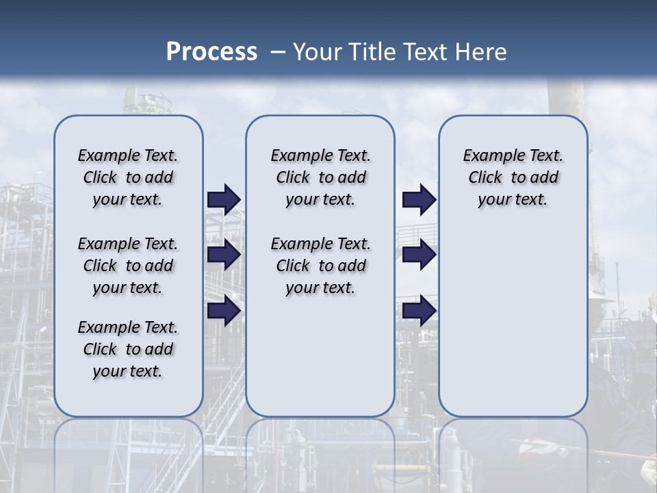 Forklift Isolated PowerPoint Template