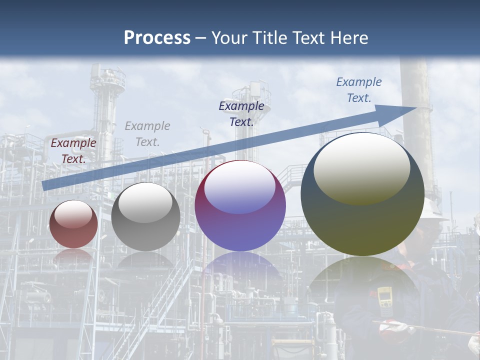 Forklift Isolated PowerPoint Template