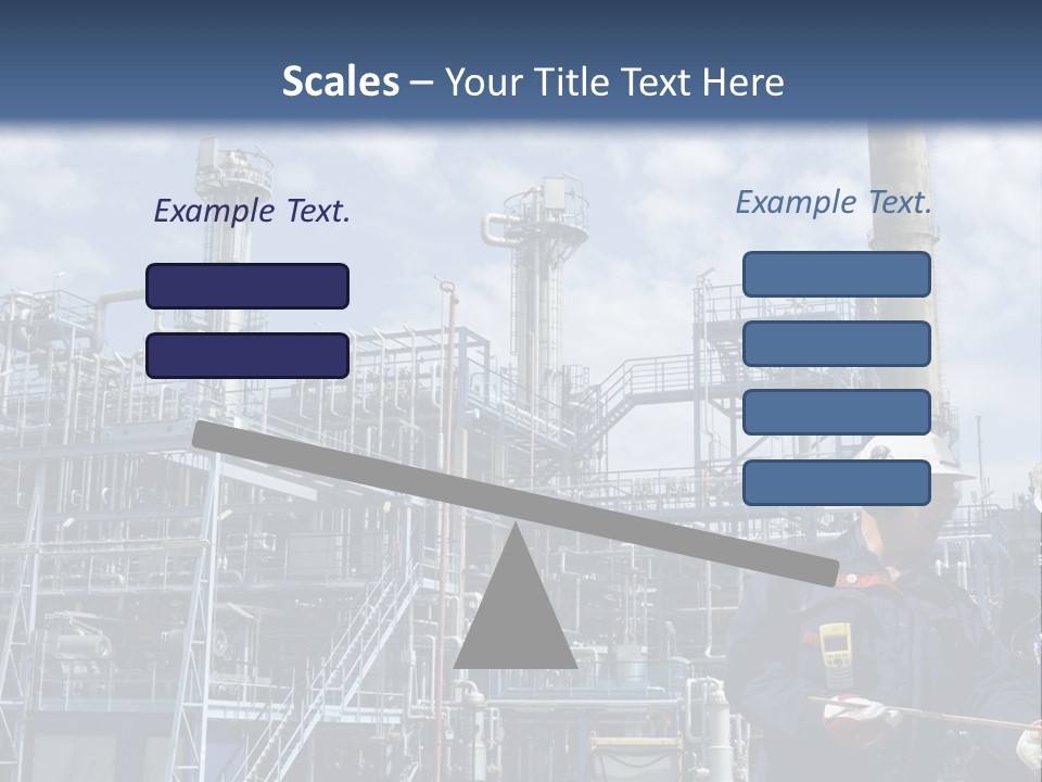 Forklift Isolated PowerPoint Template