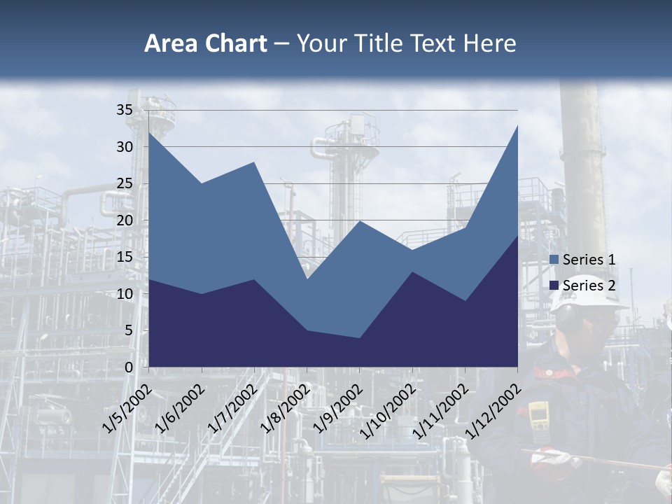 Forklift Isolated PowerPoint Template