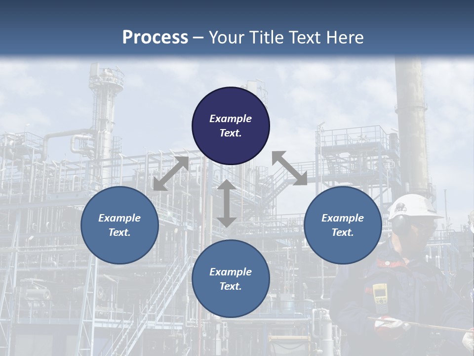 Forklift Isolated PowerPoint Template