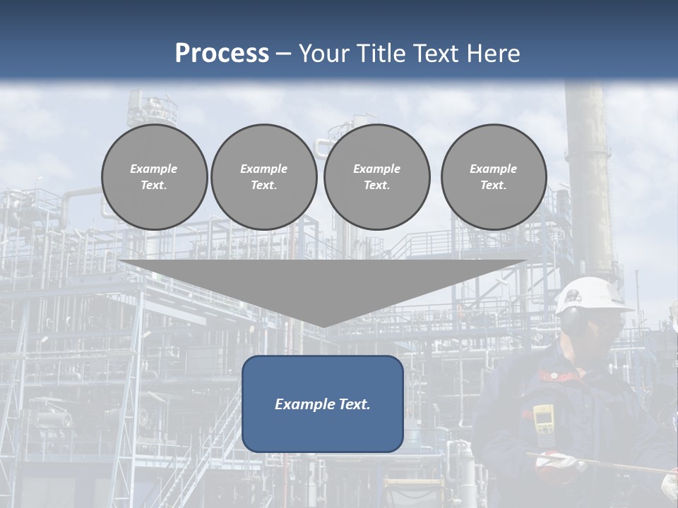 Forklift Isolated PowerPoint Template
