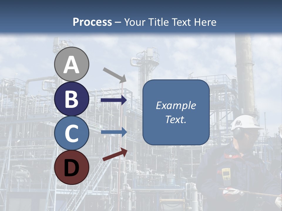 Forklift Isolated PowerPoint Template