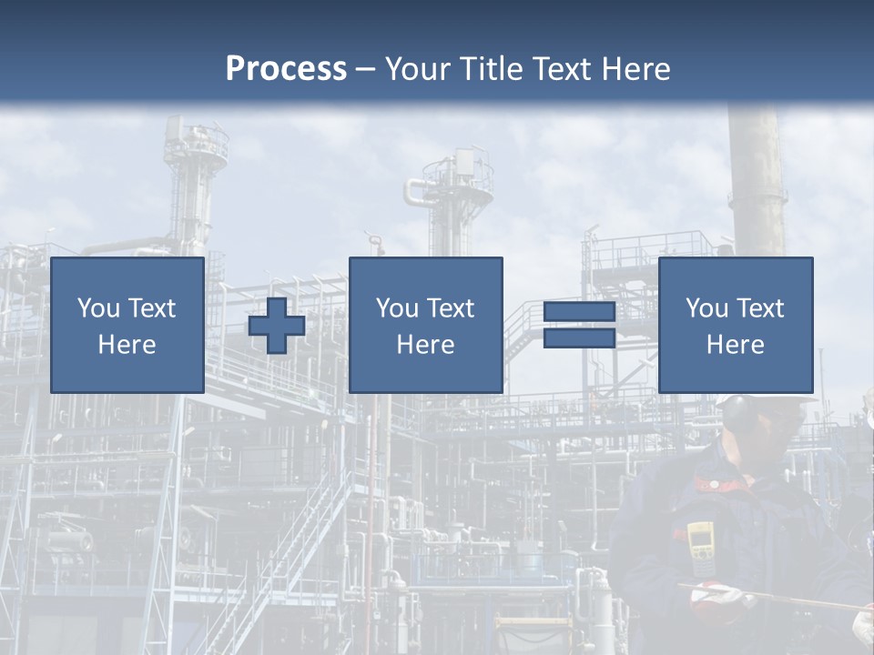 Forklift Isolated PowerPoint Template