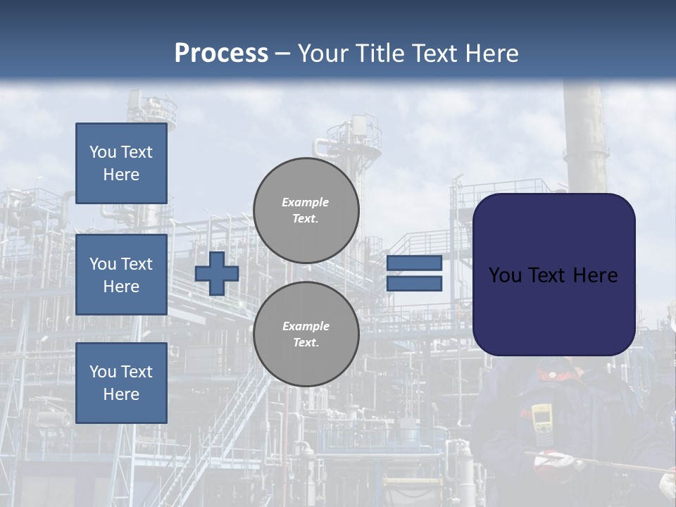 Forklift Isolated PowerPoint Template
