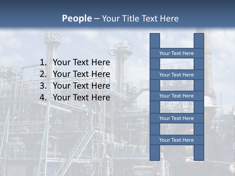Forklift Isolated PowerPoint Template