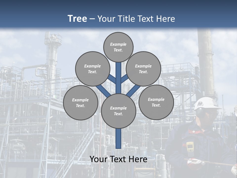 Forklift Isolated PowerPoint Template