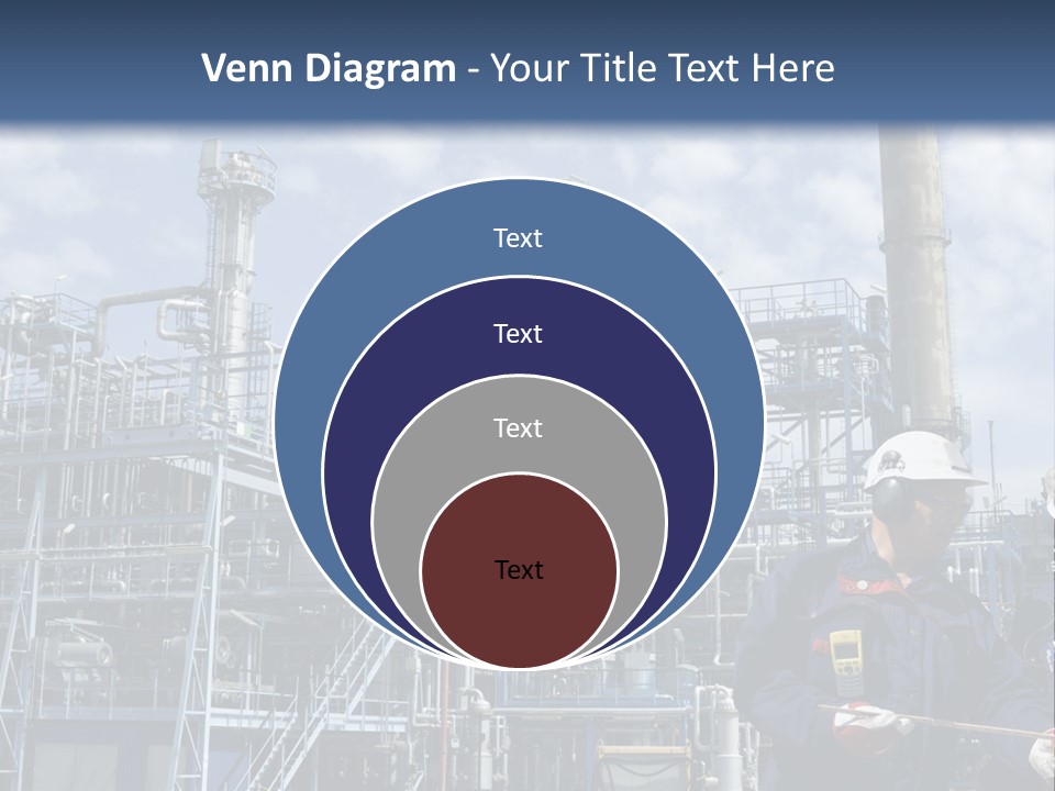 Forklift Isolated PowerPoint Template