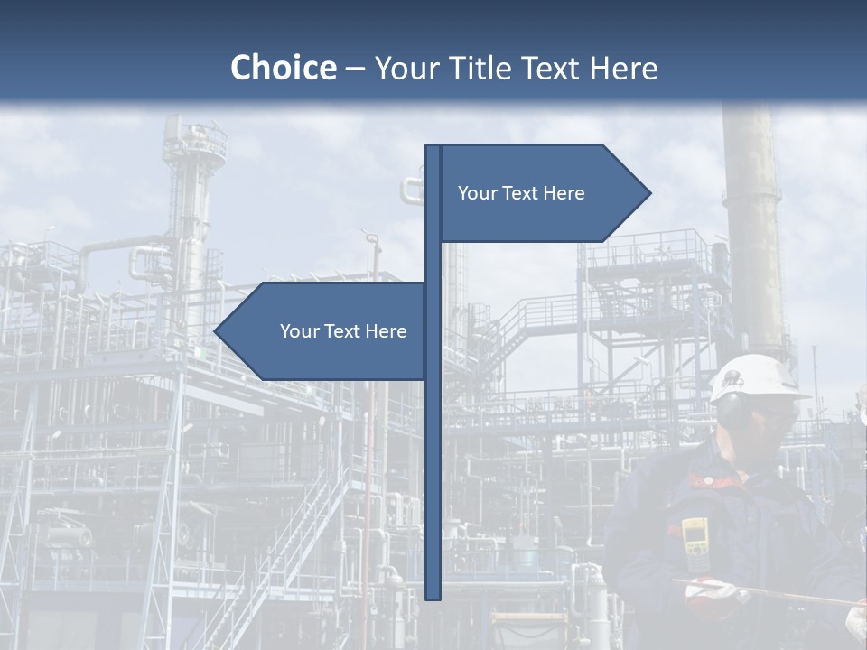 Forklift Isolated PowerPoint Template