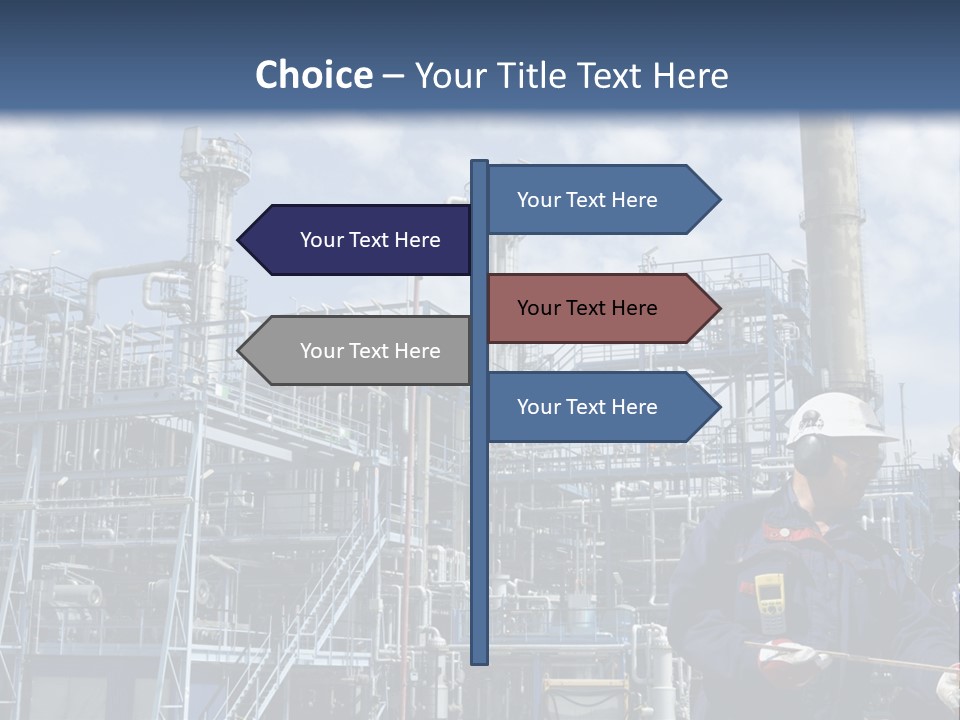 Forklift Isolated PowerPoint Template