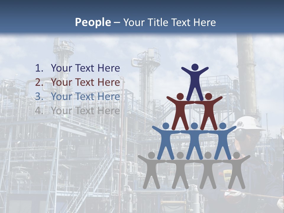 Forklift Isolated PowerPoint Template