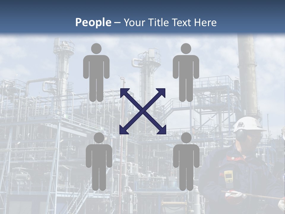 Forklift Isolated PowerPoint Template