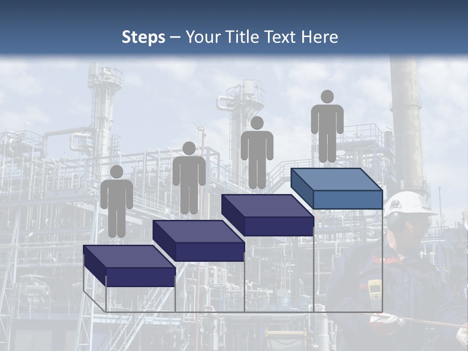Forklift Isolated PowerPoint Template