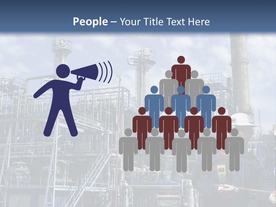 Forklift Isolated PowerPoint Template