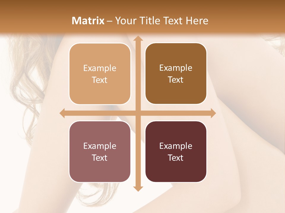 Picture Of Healthy Naked Woman Over White PowerPoint Template