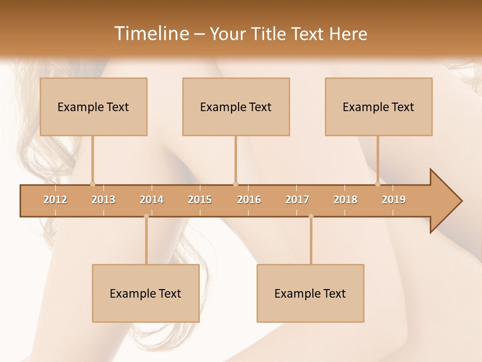 Picture Of Healthy Naked Woman Over White PowerPoint Template