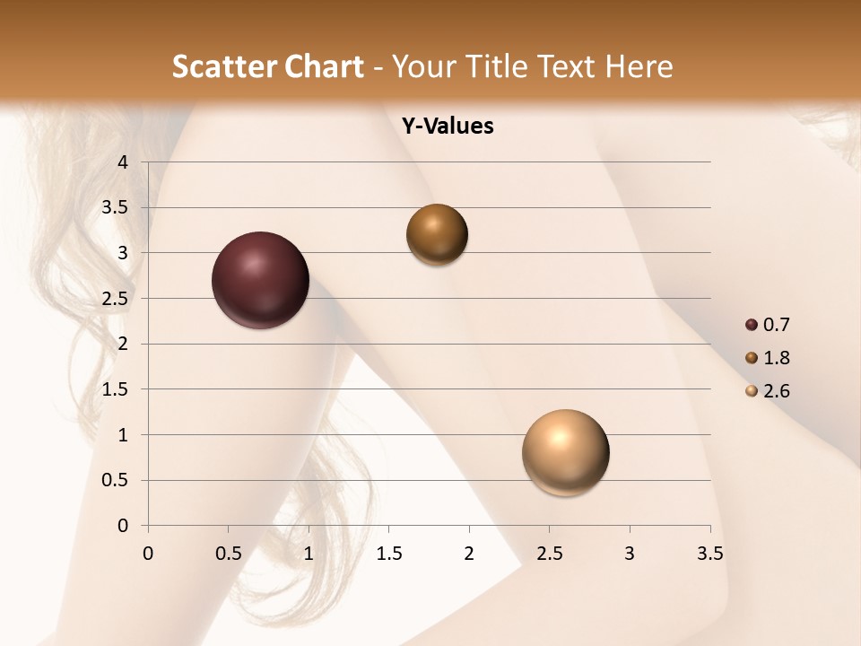 Picture Of Healthy Naked Woman Over White PowerPoint Template