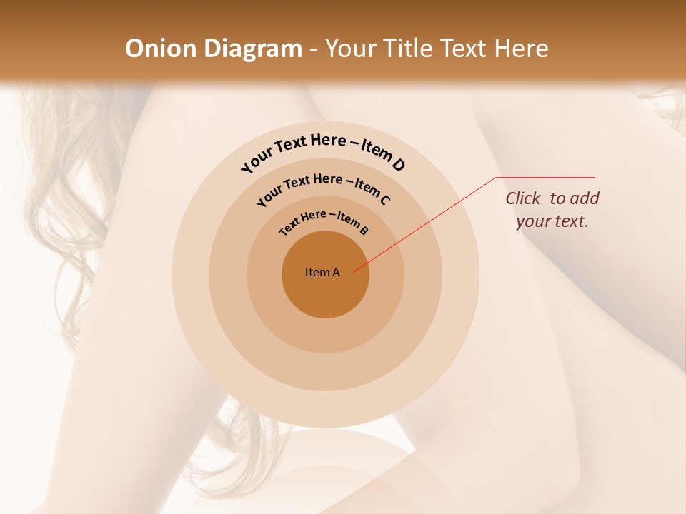 Picture Of Healthy Naked Woman Over White PowerPoint Template