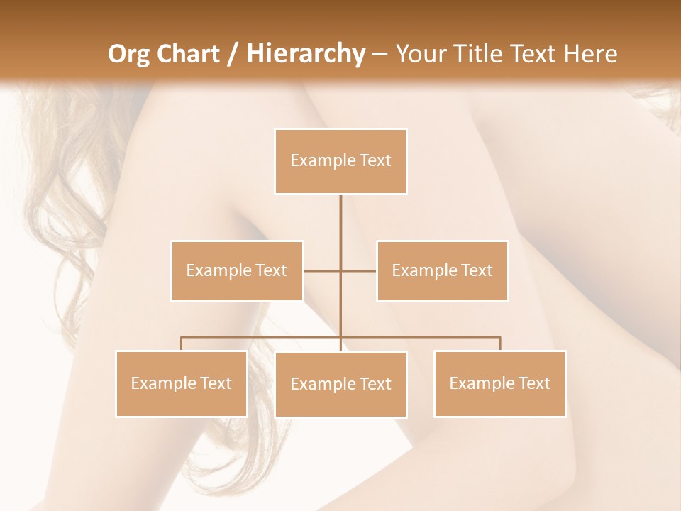 Picture Of Healthy Naked Woman Over White PowerPoint Template