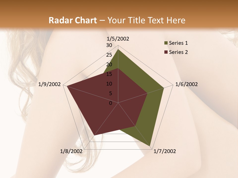 Picture Of Healthy Naked Woman Over White PowerPoint Template