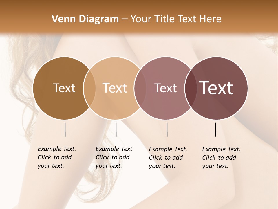 Picture Of Healthy Naked Woman Over White PowerPoint Template