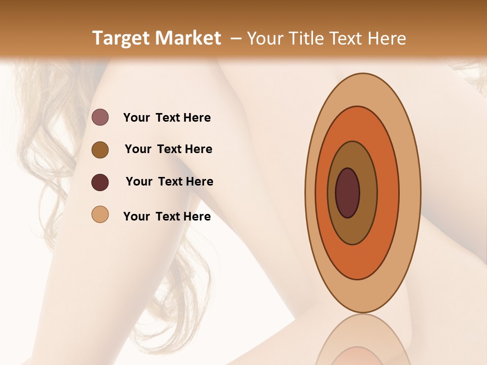 Picture Of Healthy Naked Woman Over White PowerPoint Template