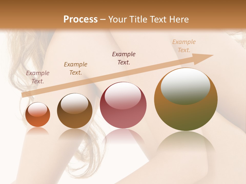 Picture Of Healthy Naked Woman Over White PowerPoint Template