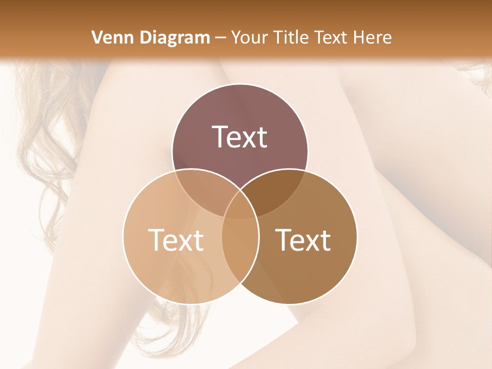 Picture Of Healthy Naked Woman Over White PowerPoint Template