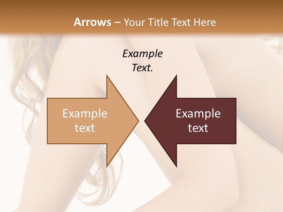 Picture Of Healthy Naked Woman Over White PowerPoint Template