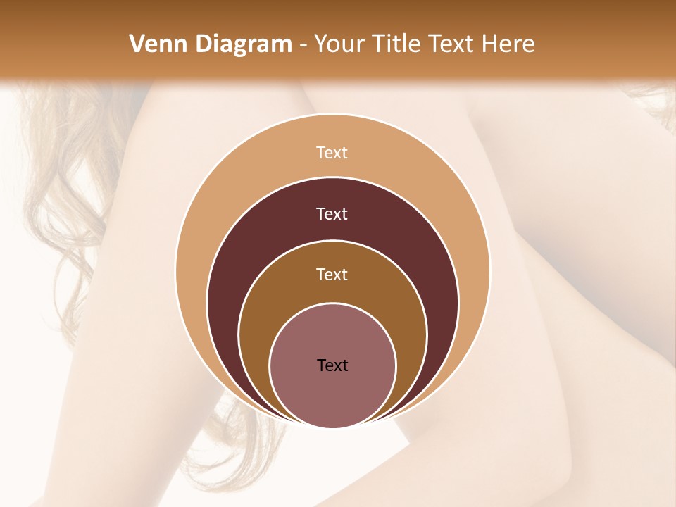 Picture Of Healthy Naked Woman Over White PowerPoint Template