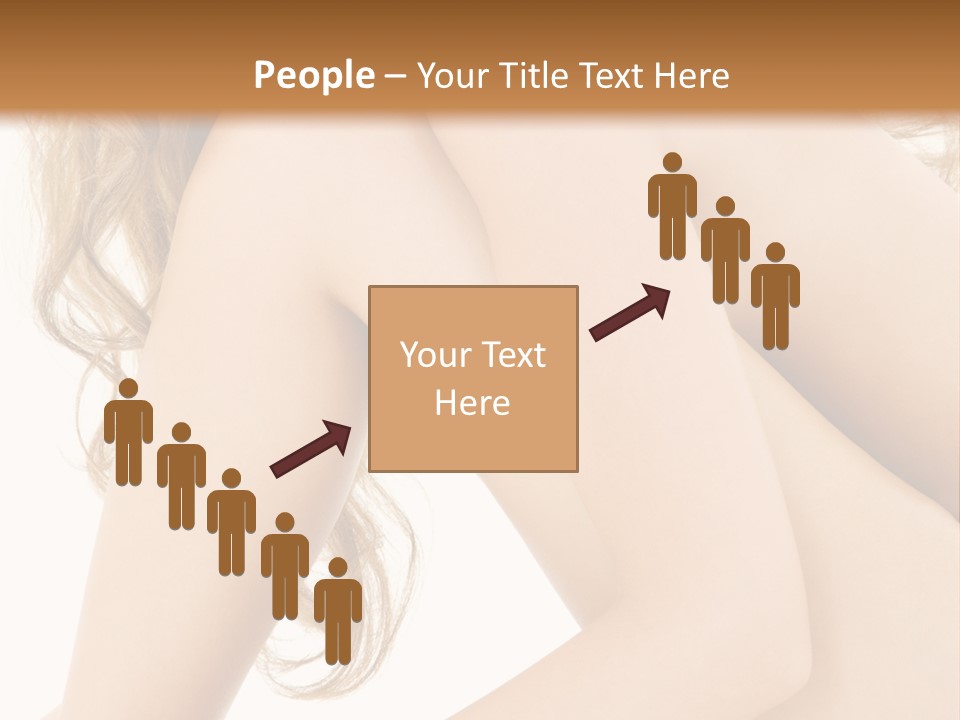 Picture Of Healthy Naked Woman Over White PowerPoint Template