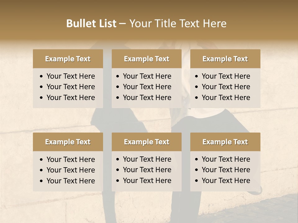 Boy Playing Catch With His Shadow Near The Wall. Lisbon, Portugal PowerPoint Template