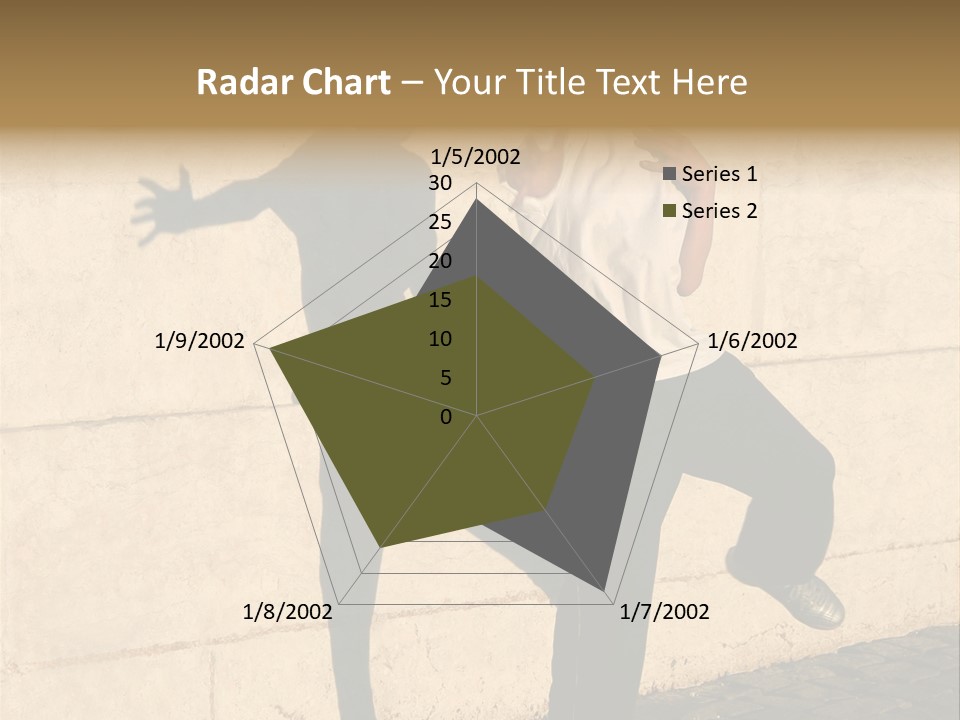 Boy Playing Catch With His Shadow Near The Wall. Lisbon, Portugal PowerPoint Template