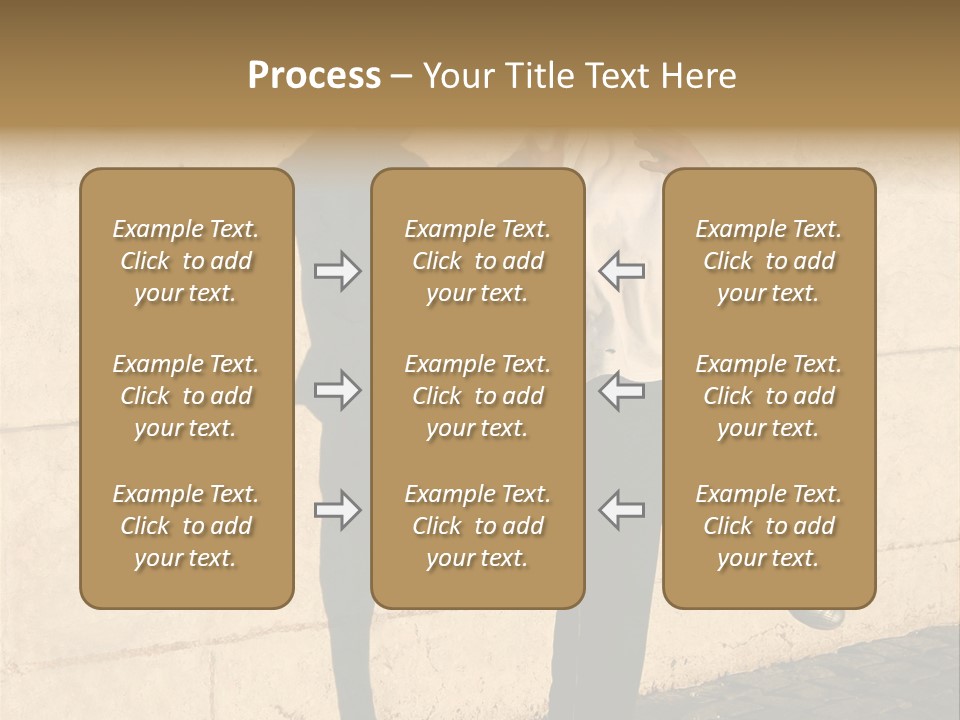 Boy Playing Catch With His Shadow Near The Wall. Lisbon, Portugal PowerPoint Template